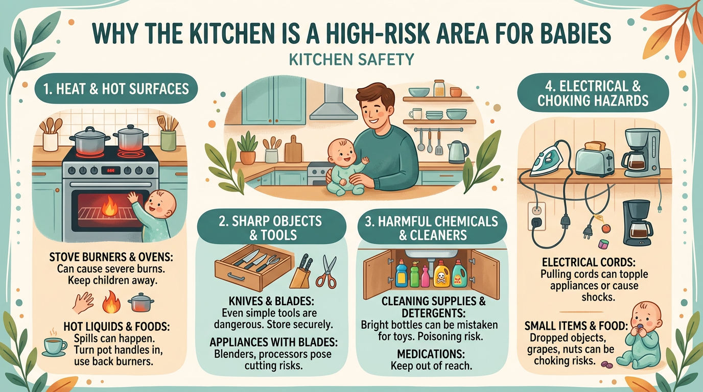 Why the kitchen is one of the hardest rooms to baby proof