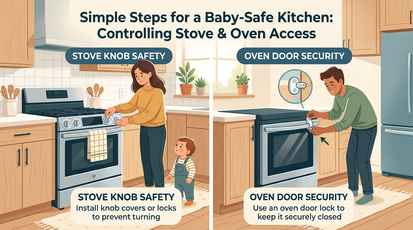 Control the stove, oven, and hot-zone risks