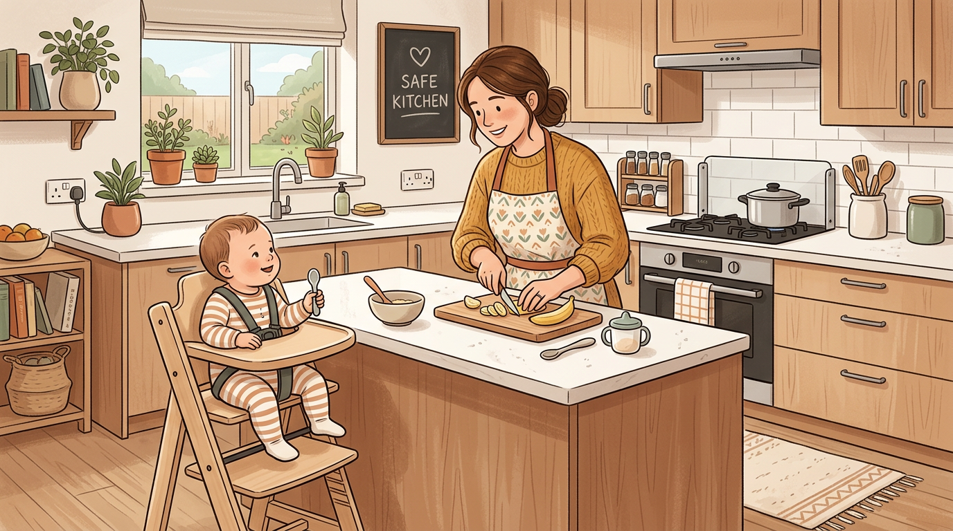 Create kitchen routines that keep safety realistic