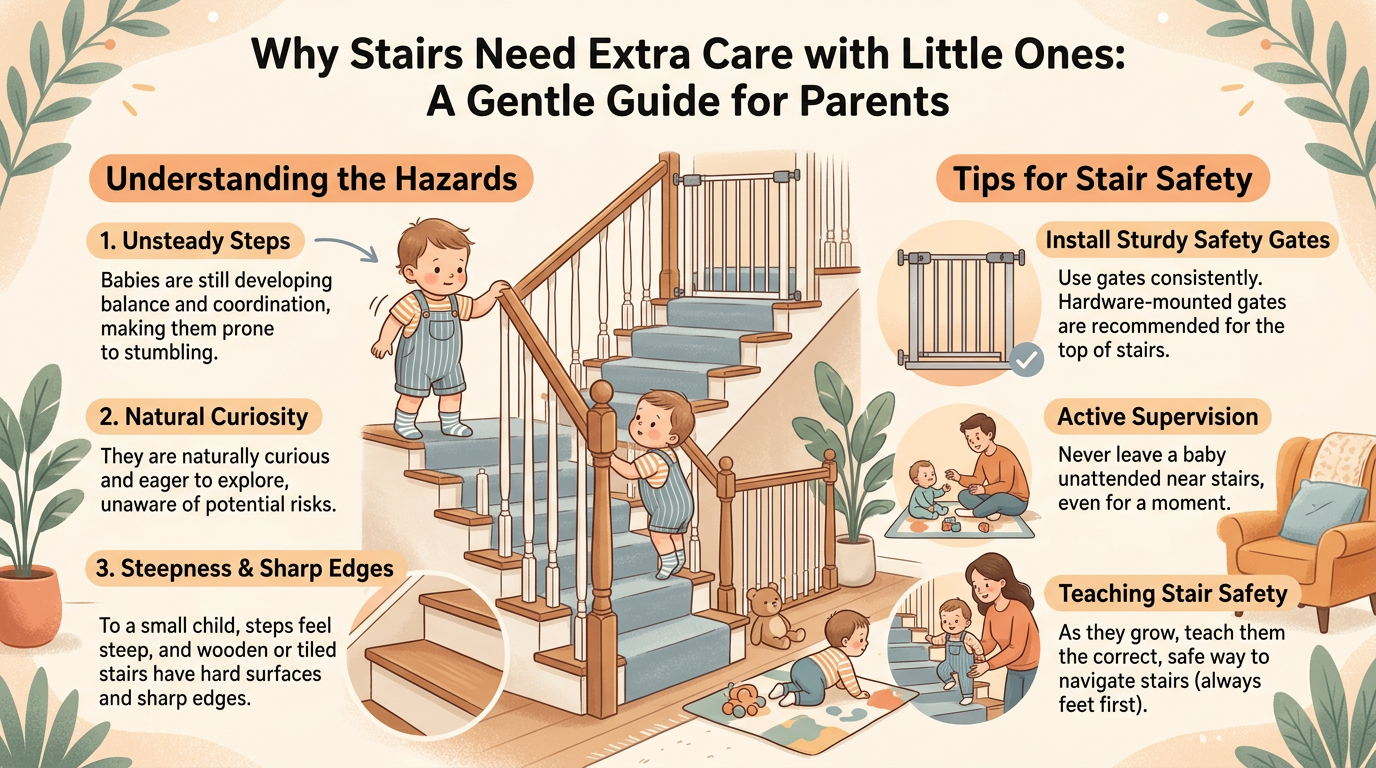 Why stairs are a top-priority hazard as soon as mobility begins
