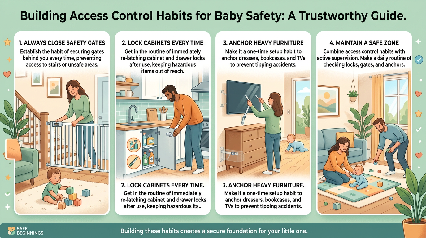 Build access control habits that every caregiver follows
