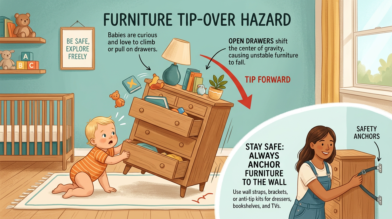 Why furniture tip-overs are one of the most serious home hazards