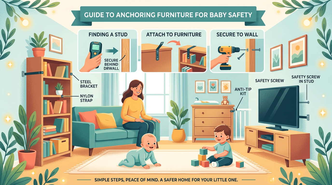 How to anchor furniture to the wall properly