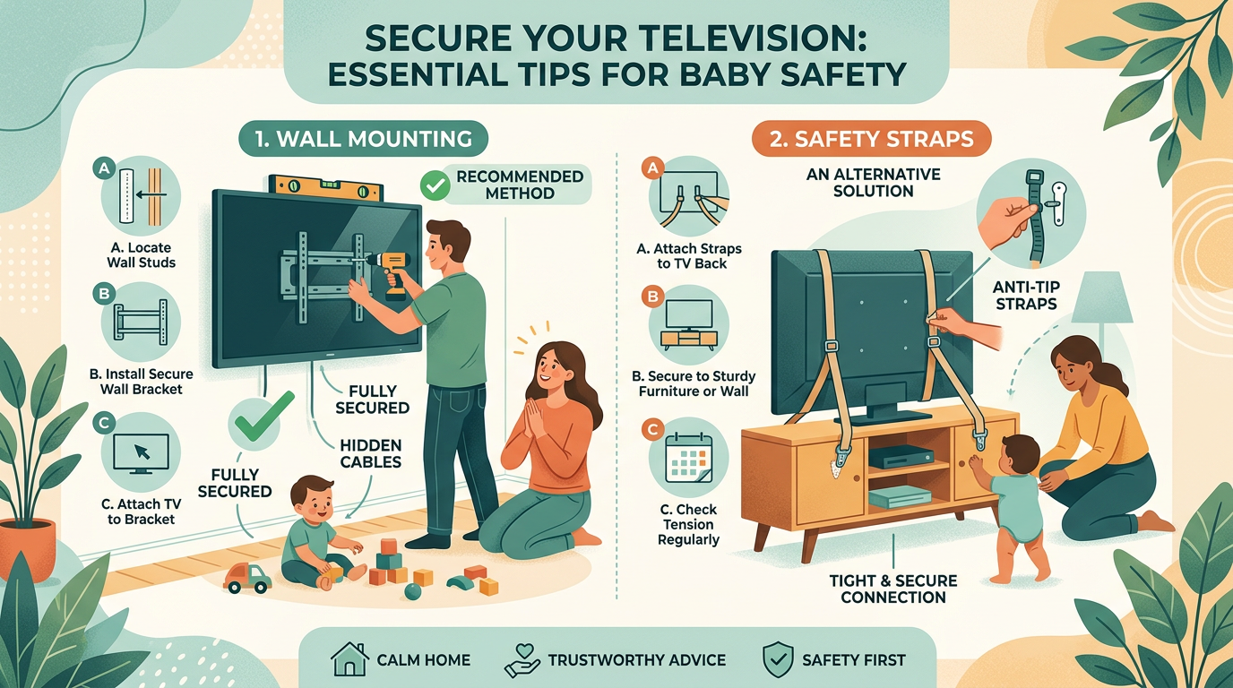 Mount or secure televisions regardless of size